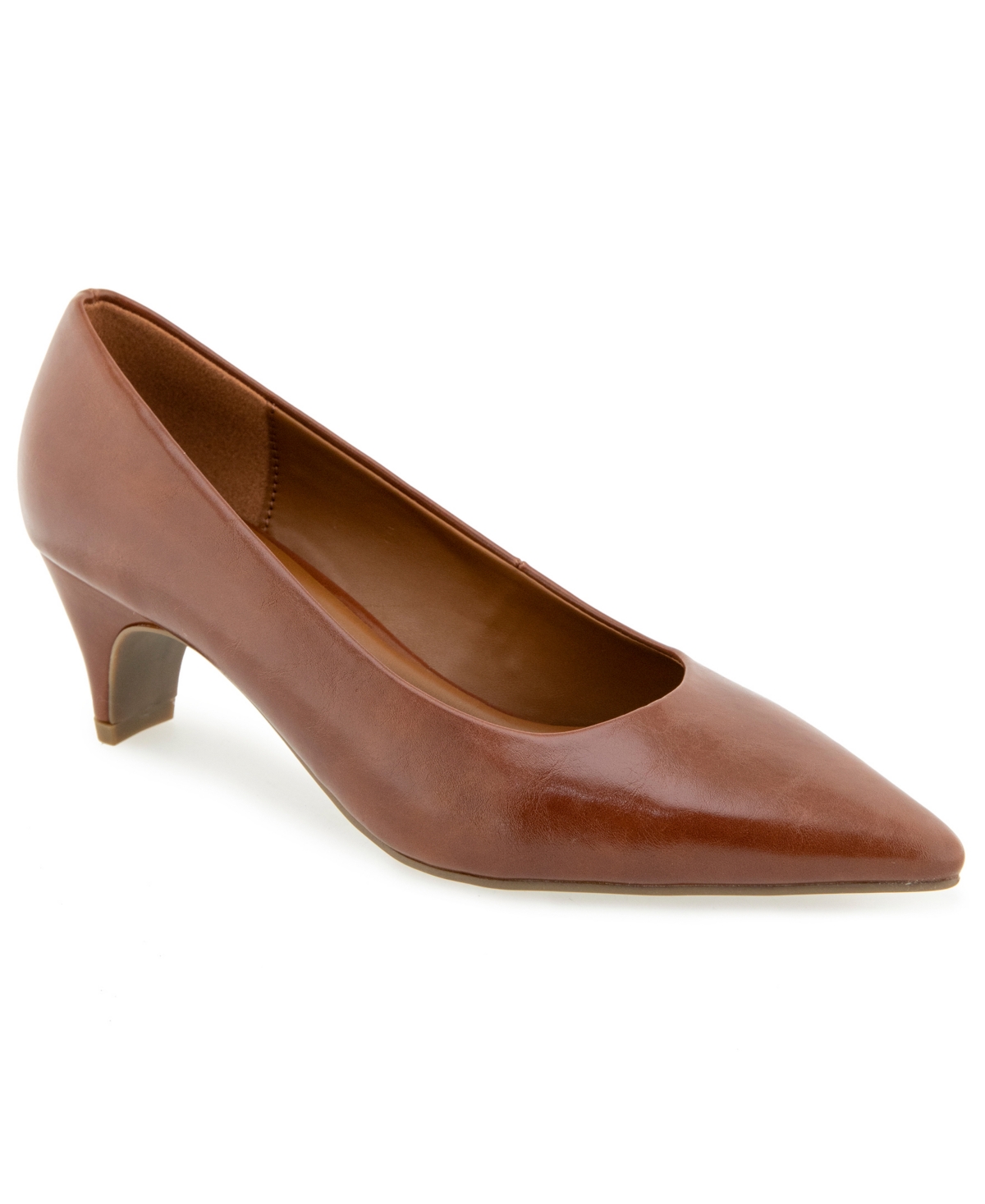 Kenneth Cole Reaction Women's Marist Faux Leather Slip-On Pumps - Caramel