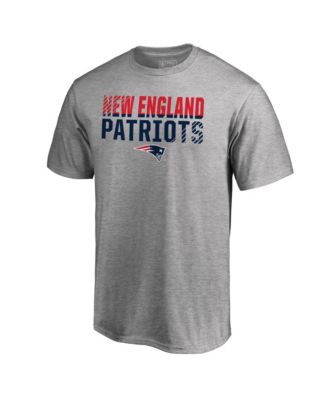 Men's Ash New England Patriots Iconic Collection Fade Out T-Shirt