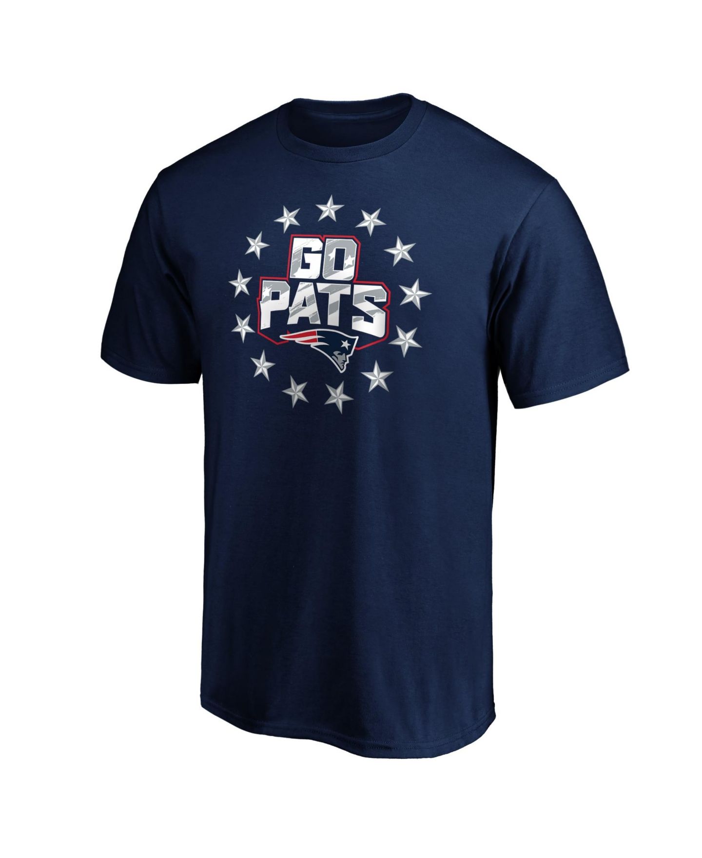 Мужская футболка Fanatics Mto Label Navy New England Patriots Hometown Collection Go Pats — фото 2