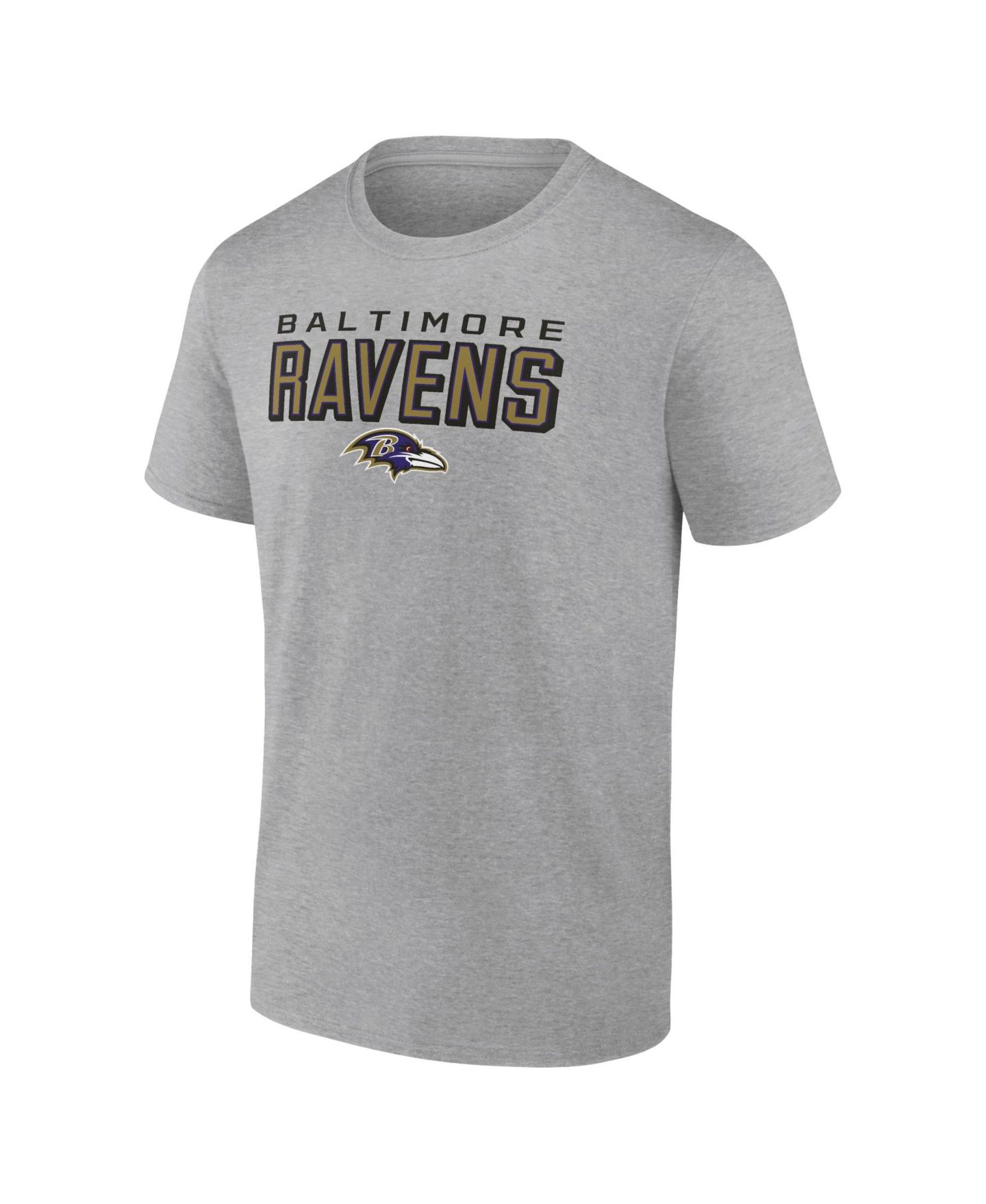Мужская футболка Fanatics Mto Label Heather Gray Baltimore Ravens Swagger — фото 2