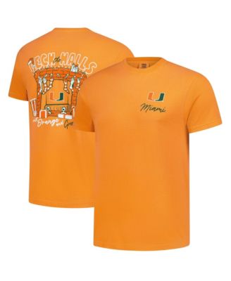 Men's Orange Miami Hurricanes Deck the Halls Comfort Colors T-Shirt