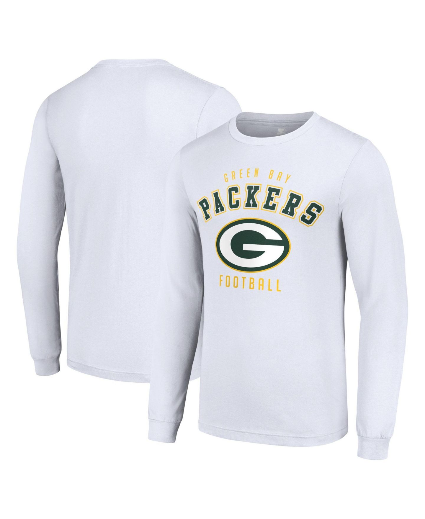 Мужская футболка Starter White Green Bay Packers Long-Sleeve — фото 1
