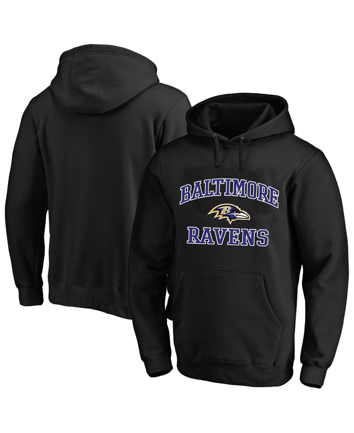 Fanatics Men's Black Baltimore Ravens Big Tall Heart Soul Hoodie - Black
