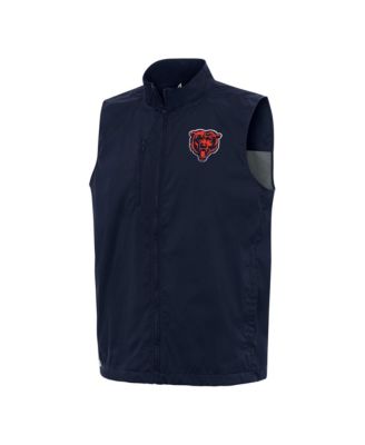 Men's Navy Chicago Bears Brisk Full-Zip Vest