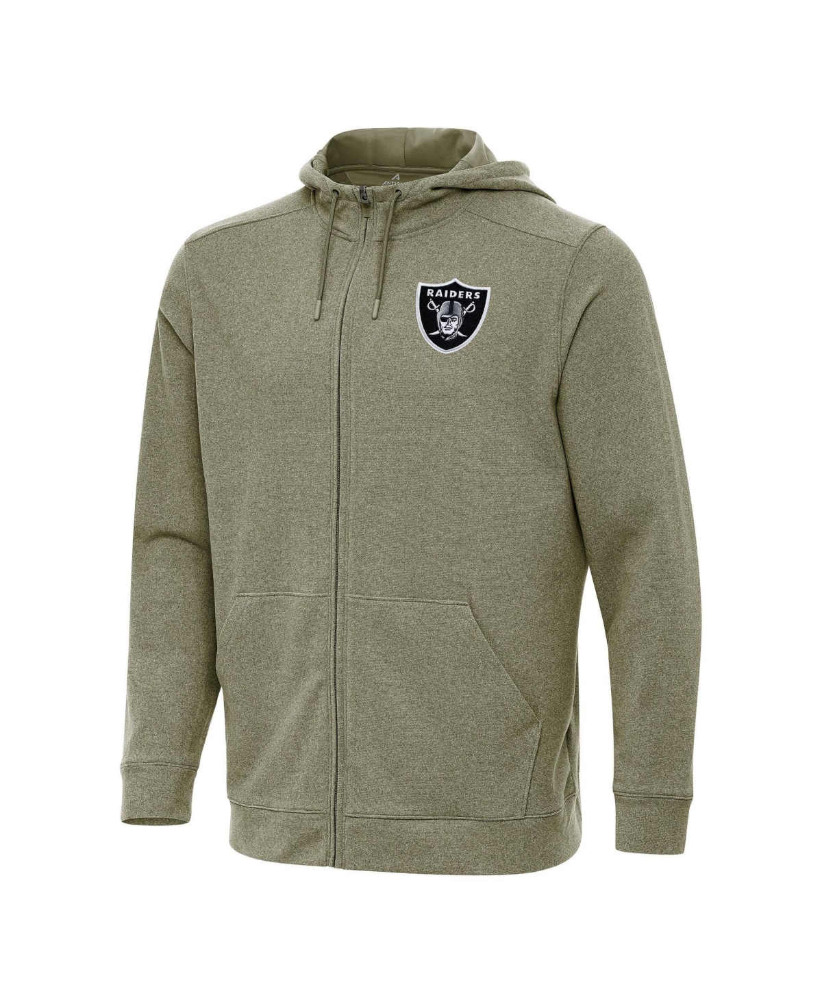 Antigua Men's Olive Las Vegas Raiders Effortless Full-Zip Hoodie - Olive