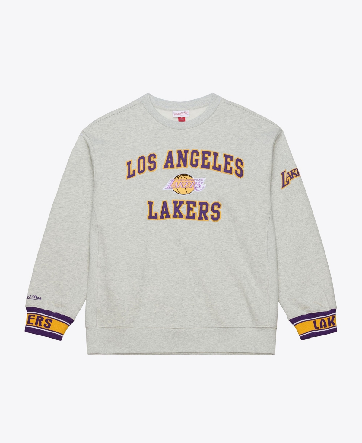 Mitchell & Ness Men's Mitchell Ness Gray Los Angeles Lakers Team Celebration Fleece Sweatshirt - Gray