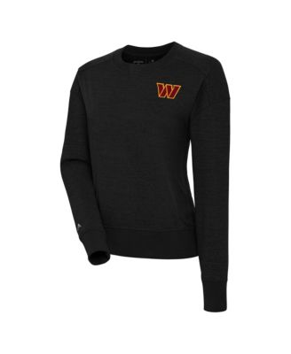Women's Black Washington Commanders Forward Fleece Pullover Sweatshirt