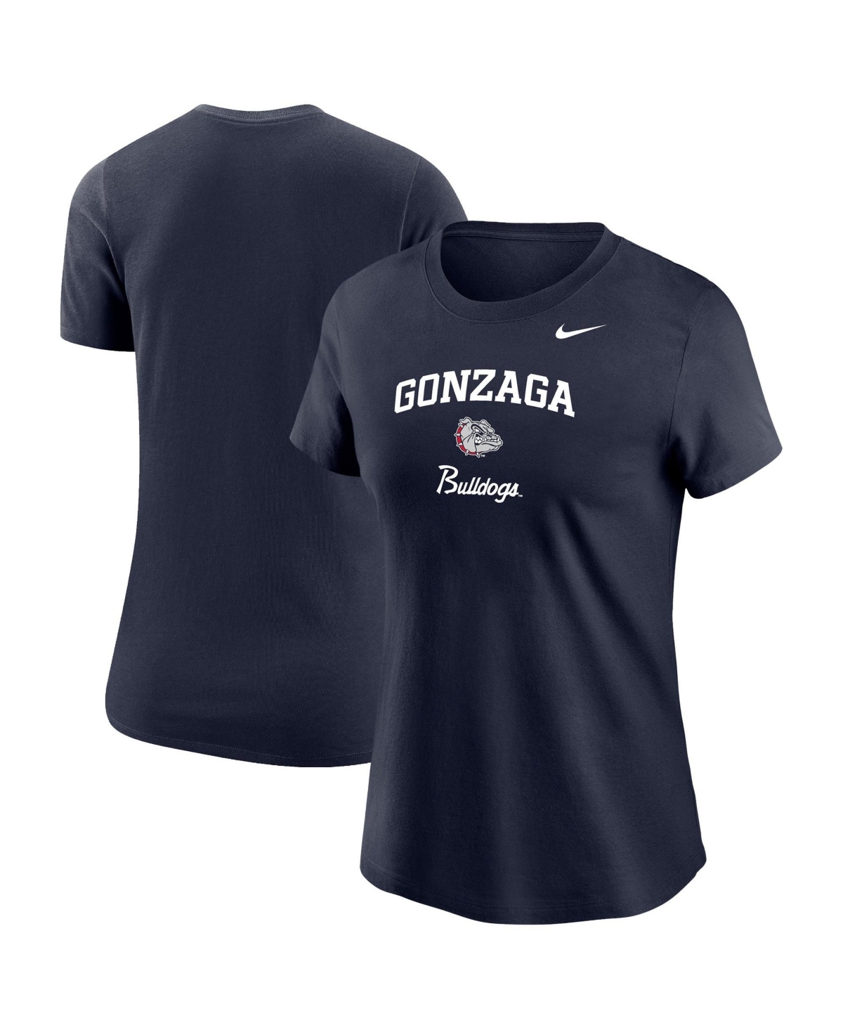 Nike Women's Navy Gonzaga Bulldogs Primary T-Shirt - Navy