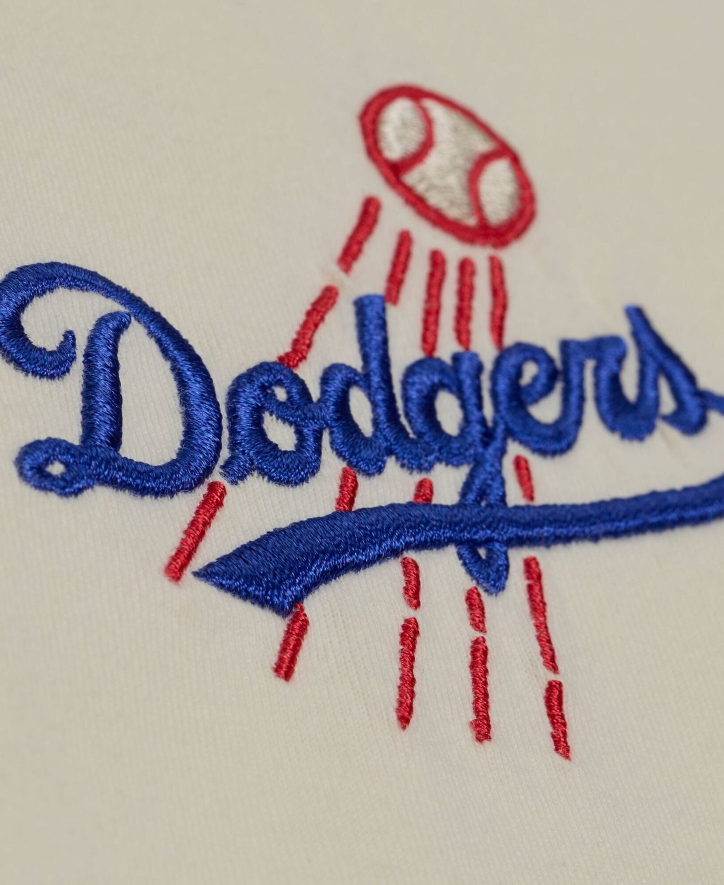 Мужская футболка Mitchell & Ness Mitchell Ness Cream Los Angeles Dodgers Heritage Hues Oversized — фото 4