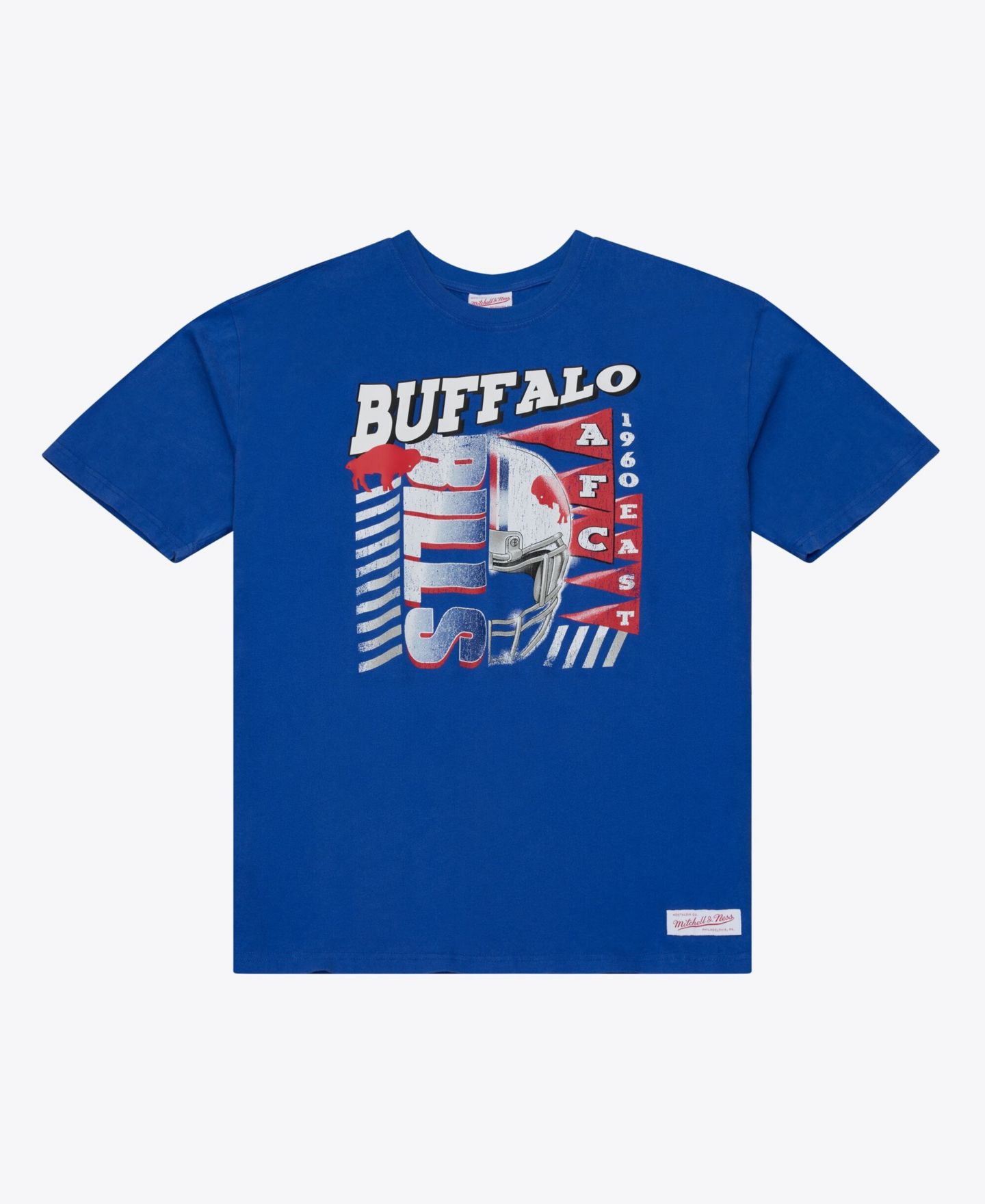 Мужская футболка Mitchell & Ness Mitchell Ness Royal Buffalo Bills Core Essentials Street Graphic — фото 1
