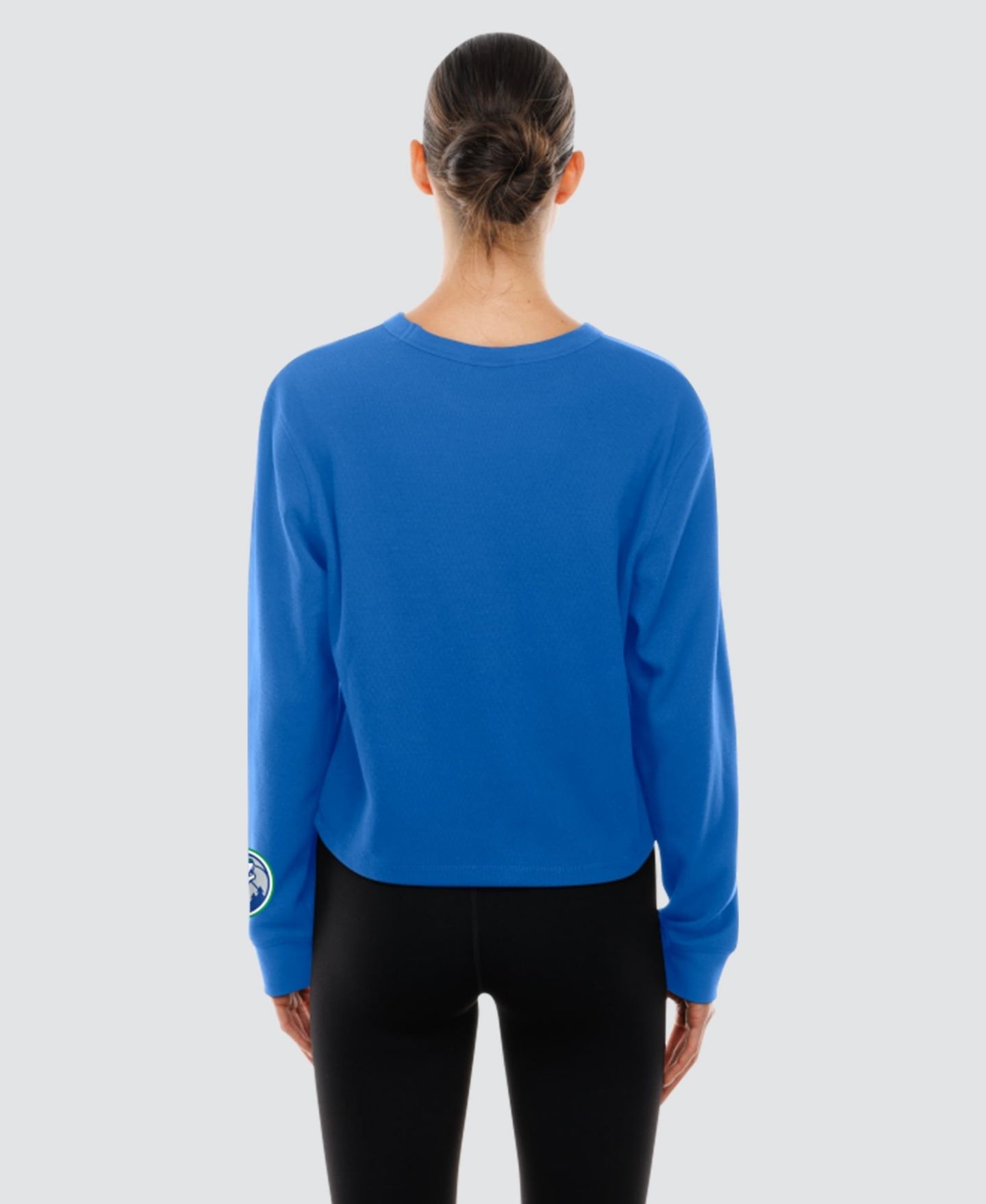 Женская футболка New Era Blue Minnesota Timberwolves Micro Thermal Long-Sleeve — фото 2