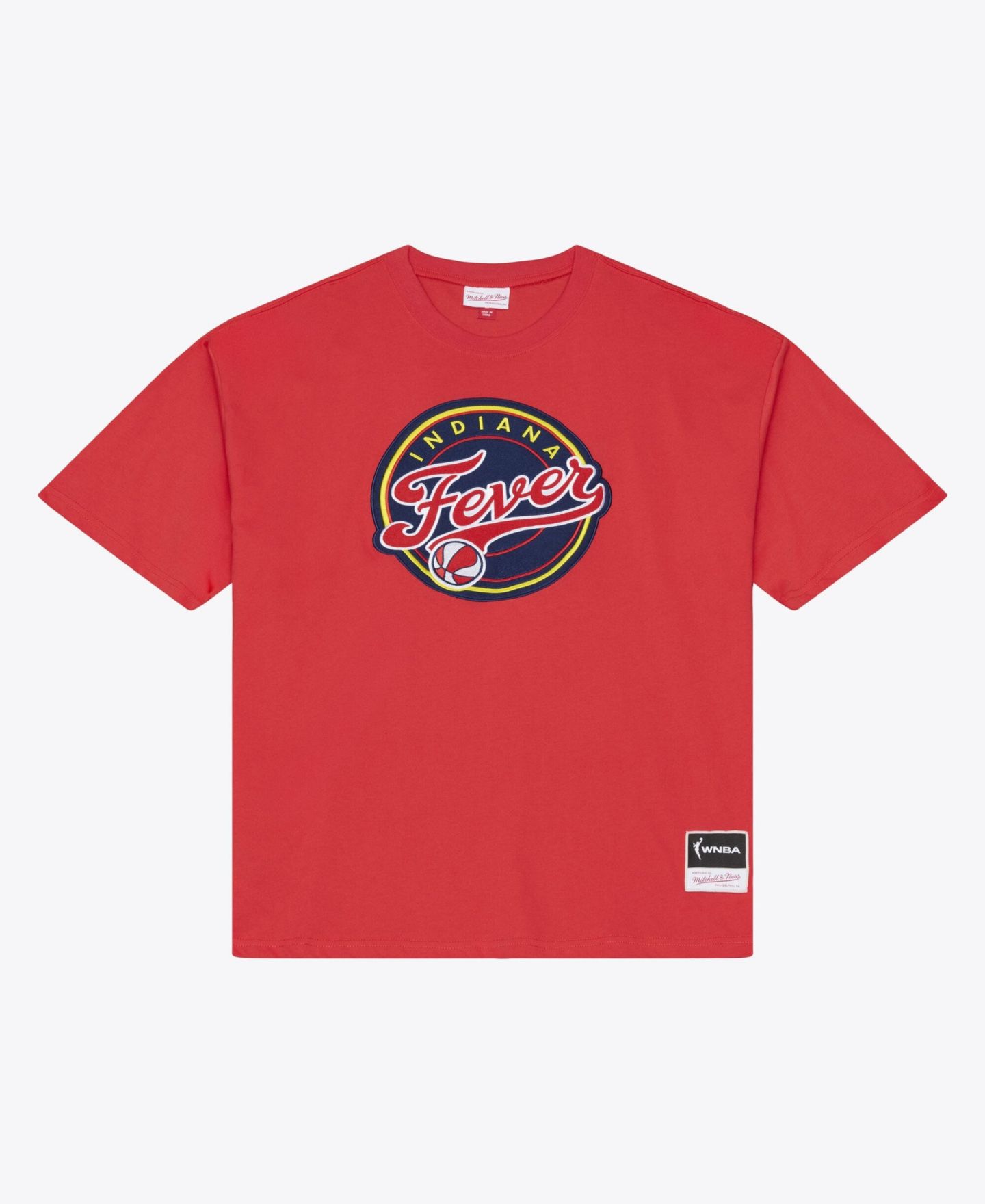 Мужская футболка Mitchell & Ness Mitchell Ness Red Indiana Fever Logo Boxy — фото 1