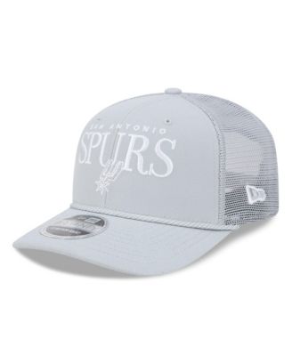 Men's Silver San Antonio Spurs Tonal 9SEVENTY Adjustable Trucker Hat
