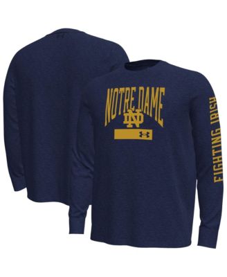 Men's Navy Notre Dame Fighting Irish Gameday Motion Heavyweight Long-Sleeve T-Shirt