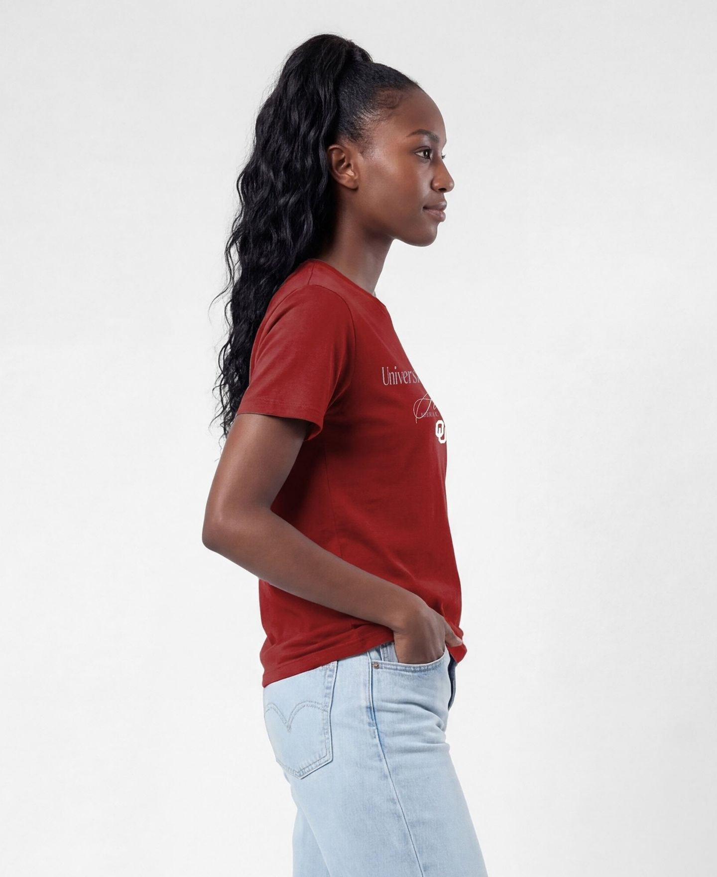 Женская футболка Champion Crimson Oklahoma Sooners Lifestyle — фото 4