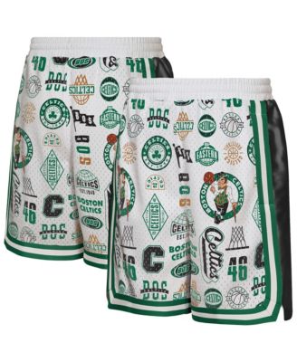 Big Boys' and Girls' White Boston Celtics Ball Hog Dazzle Basketball Short