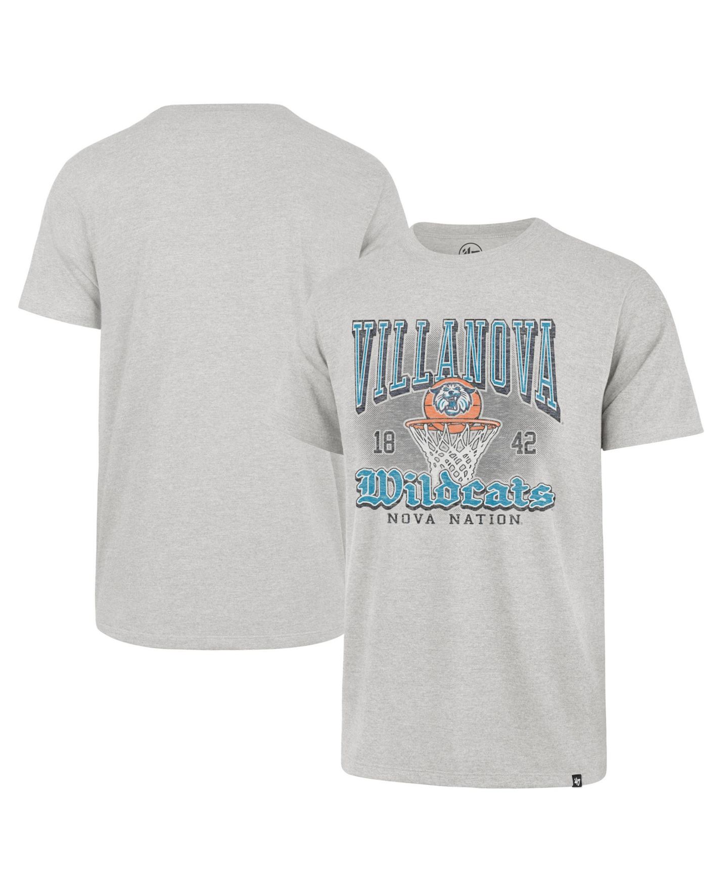 Мужская футболка '47 Brand Gray Villanova Wildcats Regional Franklin — фото 1