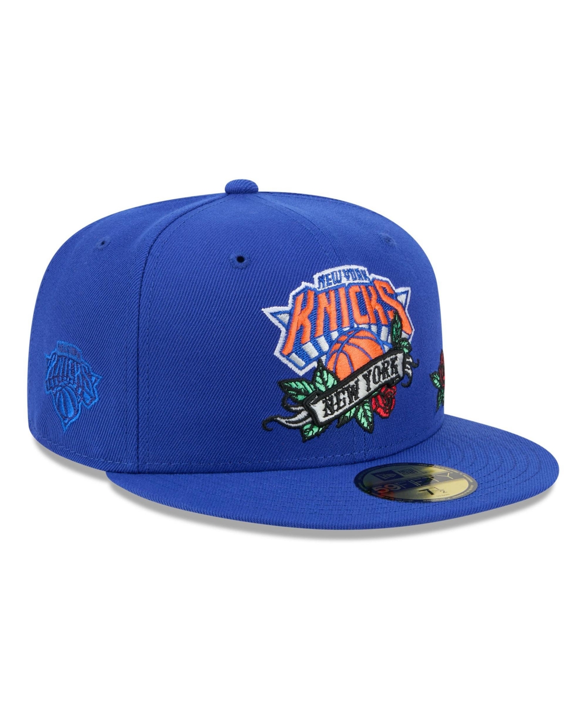New Era Men's Blue New York Knicks Rose Banner 59FIFTY Fitted Hat - Blue