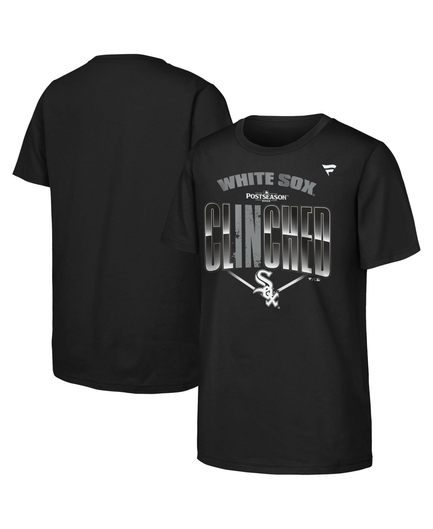 Детская футболка Fanatics Black Chicago White Sox 2026 MLB Postseason Locker Room — фото 1