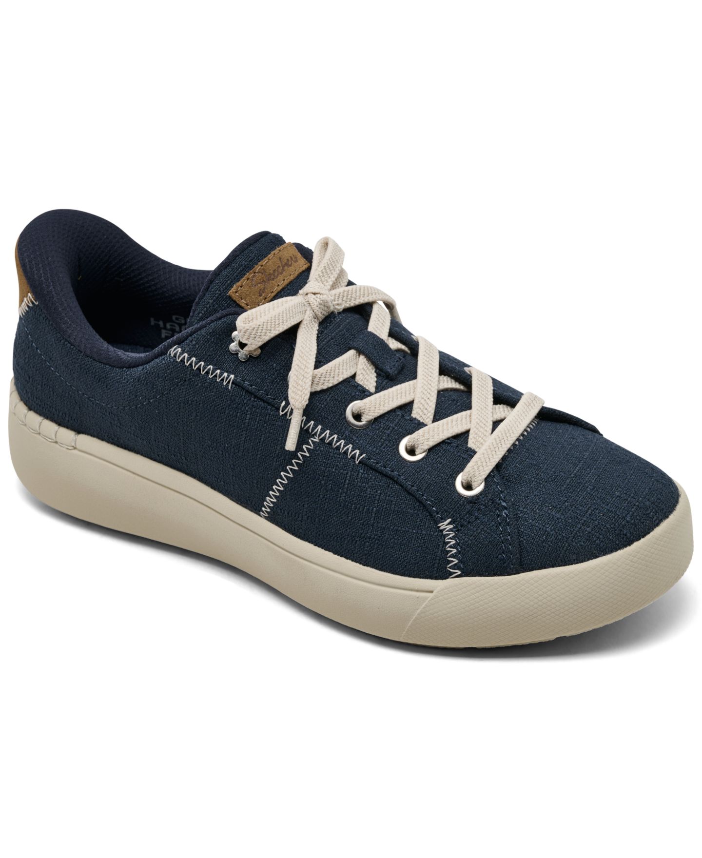 Женские кроссовки Skechers Geneva Slip-On Memory Foam Platform, цвет: Тёмно-синий — фото 1