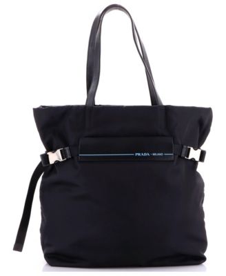 Medium Belted Logo Tote Tessuto