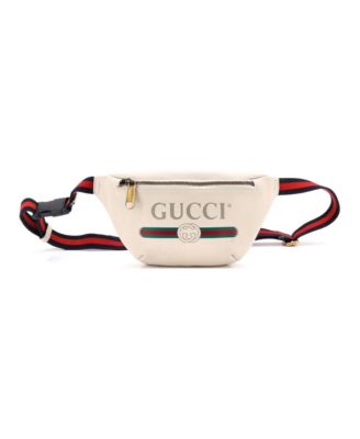 Small Logo Belt Bag Printed Leather