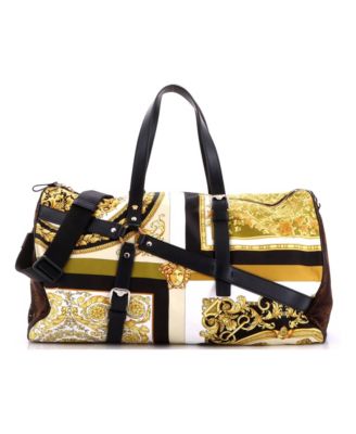 Large Bondage Duffle Bag Barocco Print Nylon