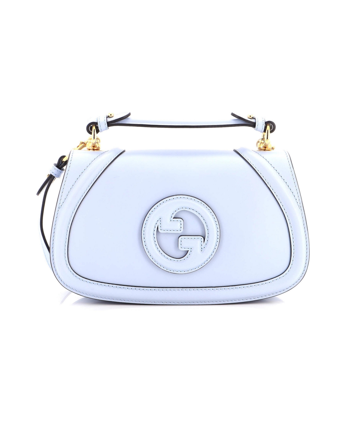 Pre-Owned Gucci Medium Blondie Nm Top Handle Bag Leather - Blue