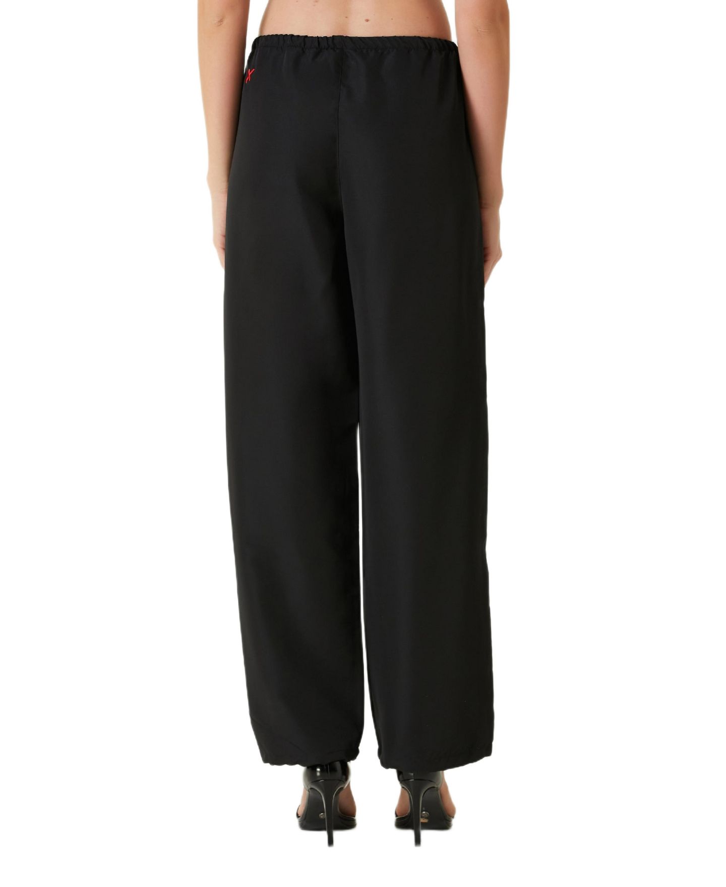 Женские брюки PCFG Free Heaven Mid-Rise Wide-Leg Parachute, цвет: Угольно-чёрный — фото 2