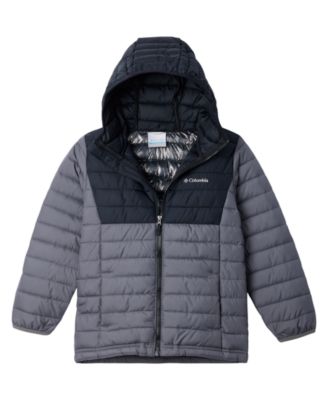 Boys' 8-18 Powder Lite II Quilted Colorblocked Full-Zip Hooded Jacket