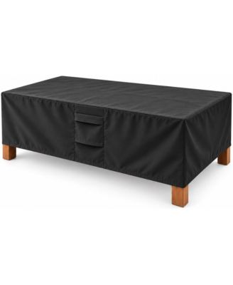 Outdoor Coffee Table Cover - Heavy Duty, Water Resistant Rectangular Patio Coffee Table Cover
