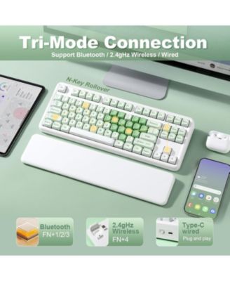 B87 Milk V2 Linear Wireless Mechanical Tenkeyless Keyboard [Compatible with 3 or 5 Pin Switches]