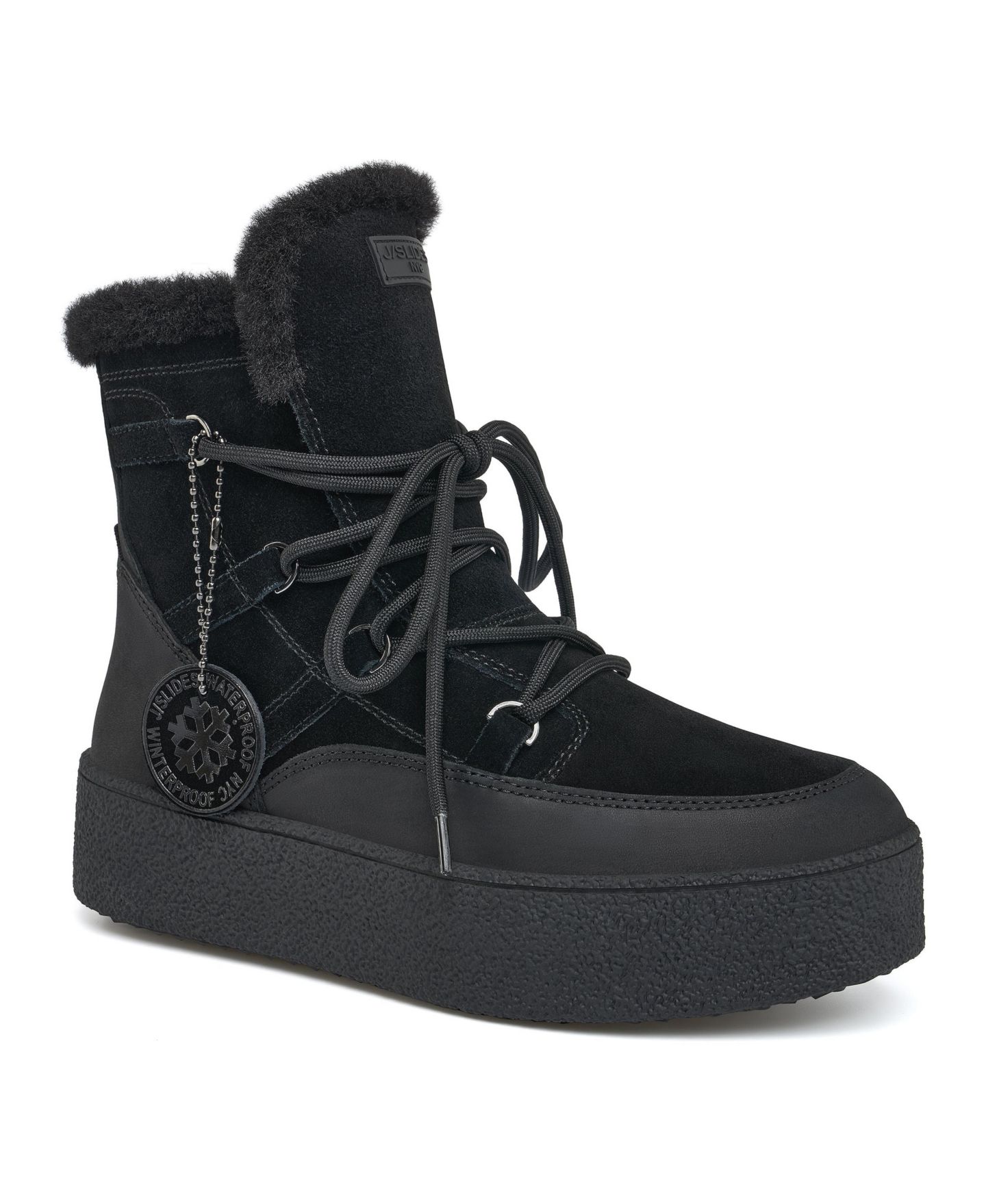 Женские ботинки JSlides Verbier Wp Suede, цвет: Чёрный — фото 1