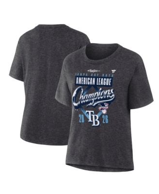 Women's Heather Charcoal Tampa Bay Rays 2026 American League Champions Locker Room T-Shirt