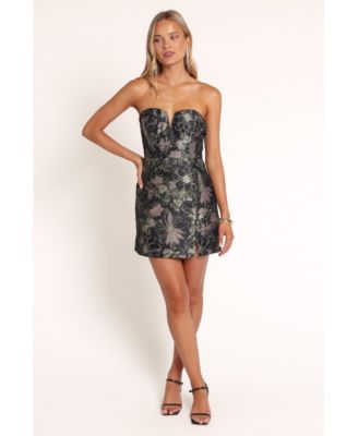 Women's Evamarie Sweetheart Strapless Cut-Out Mini Dress