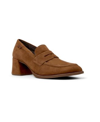 Women's Kora Nubuck Block-Heel Square-Toe Pumps