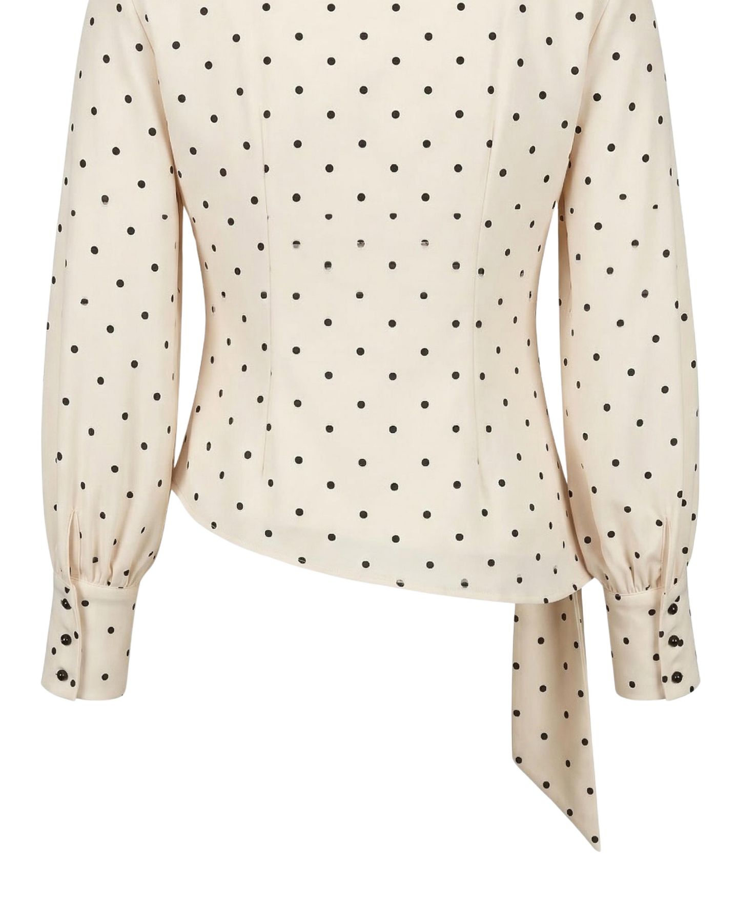Женский топ Modenaire Polka Dot Wrap Side-Tie Boat Neck Long-Sleeve — фото 7