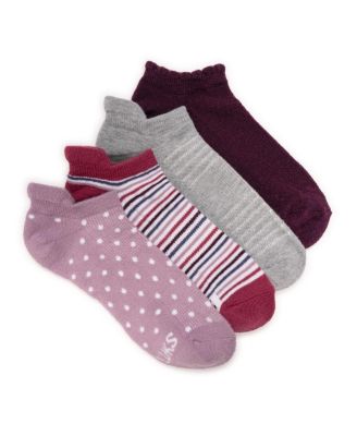 Women's Dream Step Sporty Low Cut Socks, 4-Pack