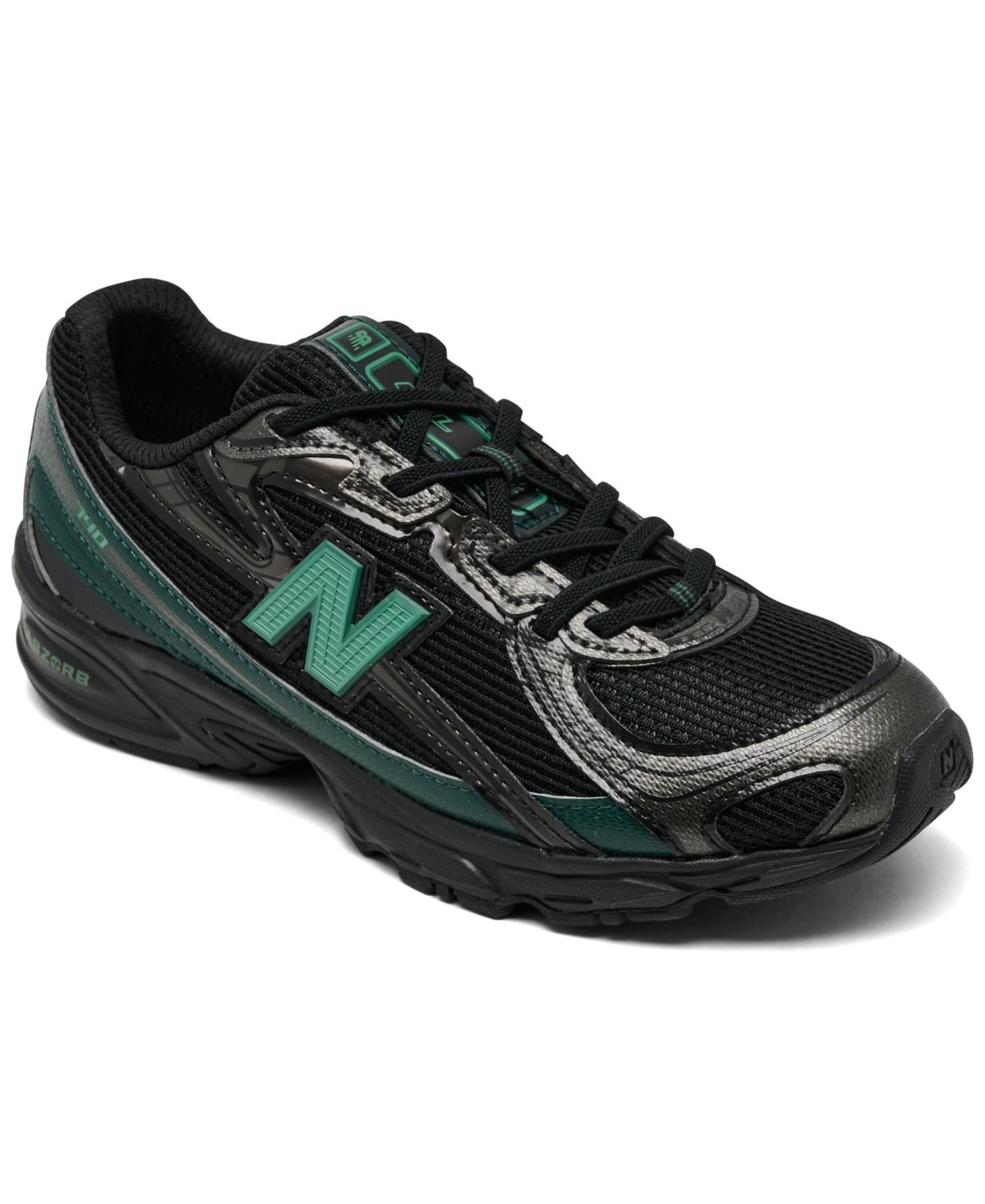 Детские кроссовки New Balance 740 Bungee Lace Low-Top, цвет: Чёрный — фото 1