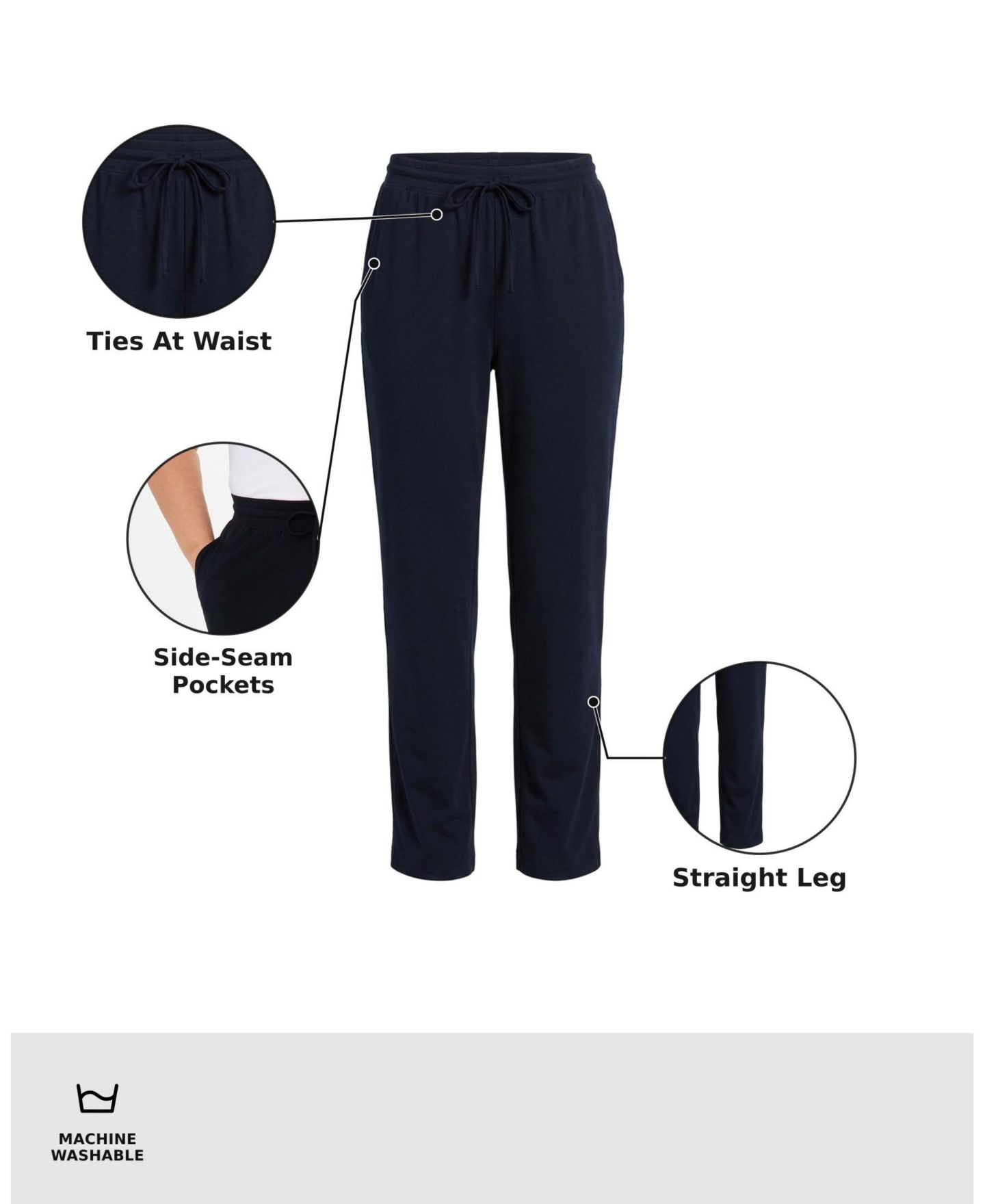 Женские брюки Style & Co Petite Mid-Rise Pull-On Pants, Petite & Petite Short, цвет: Угольный меланжевый — фото 5