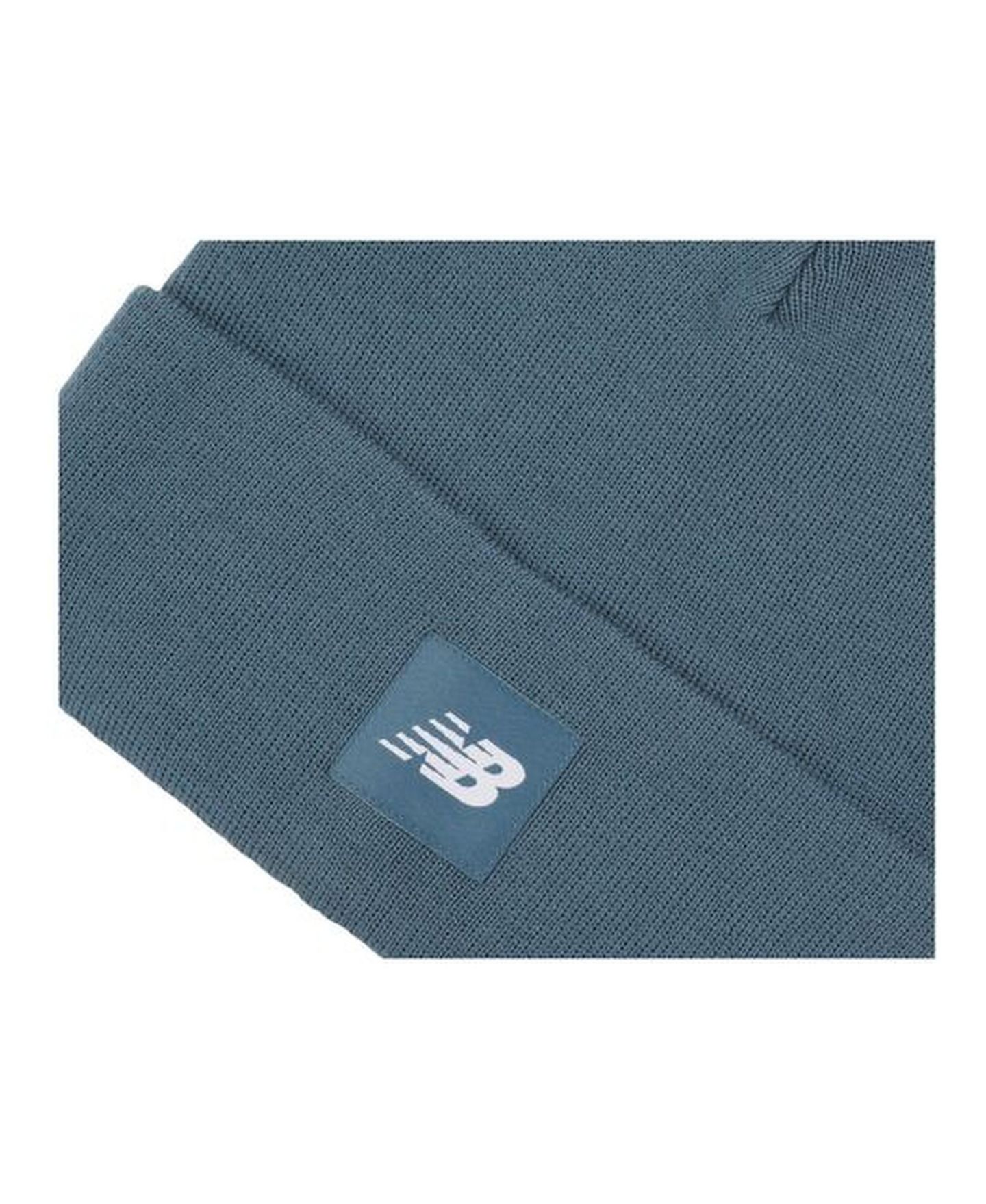 Мужская шапка New Balance Fine Rib Knit Cuffed, цвет: Синий — фото 2