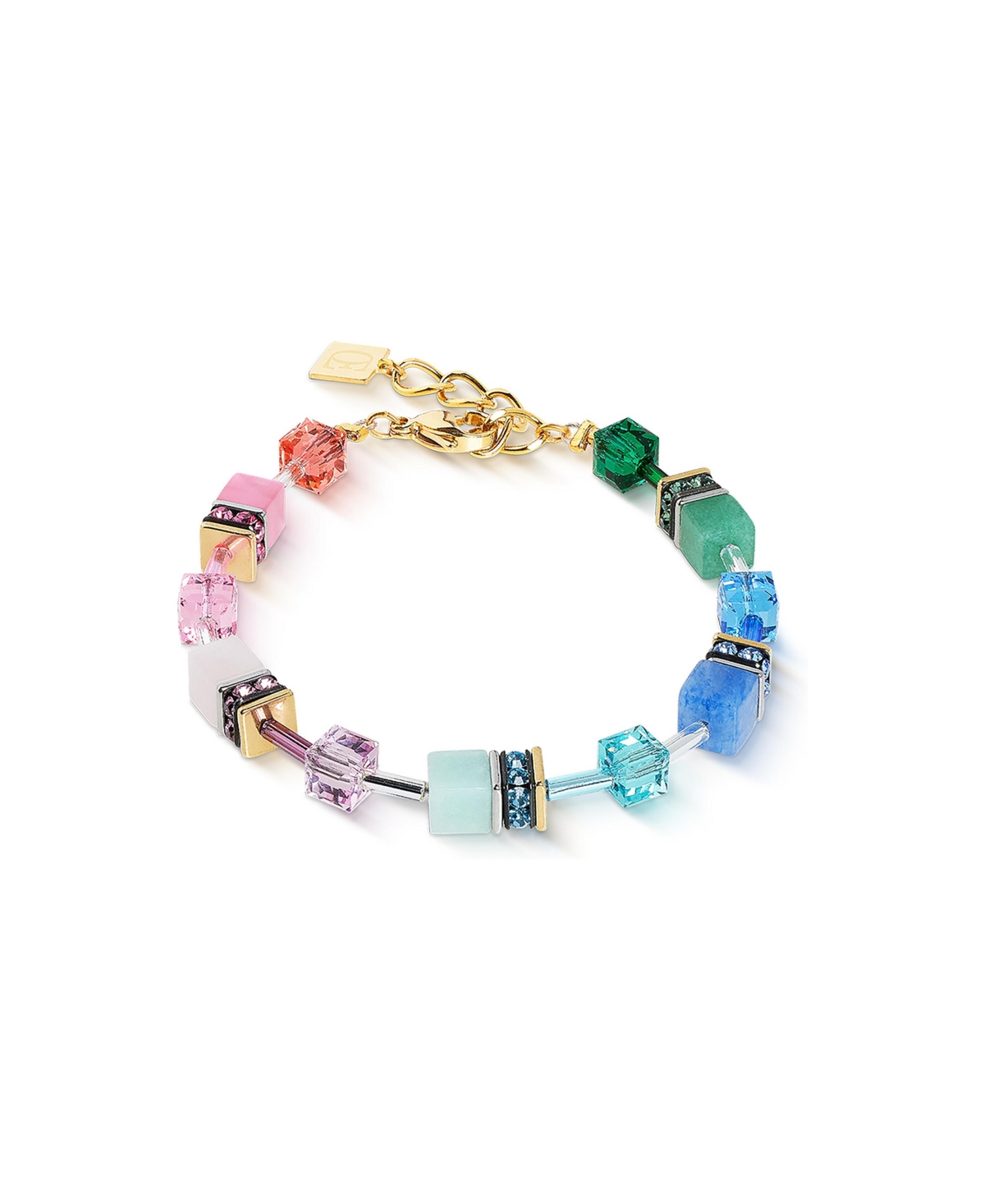 Coeur De Lion Multi-Stone Multicolor GeoCUBE Iconic Precious Bracelet - Multicolor