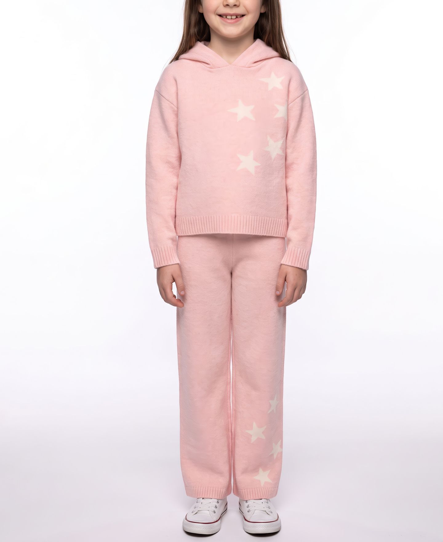 Худи CeCe Star-Print Long-Sleeve для девочек, цвет: Светлый розовый — фото 2