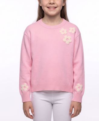 Girls' 7-16 Long-Sleeve Daisy Sweater
