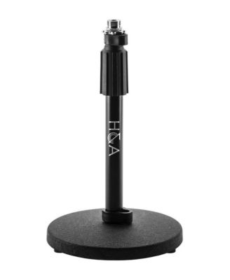Telescoping Tabletop Adjustable-Height Microphone Stand for 5/8"-27 Post Microphones