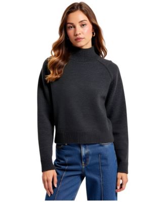 Women's Camille Mock-Neck Raglan Sweater