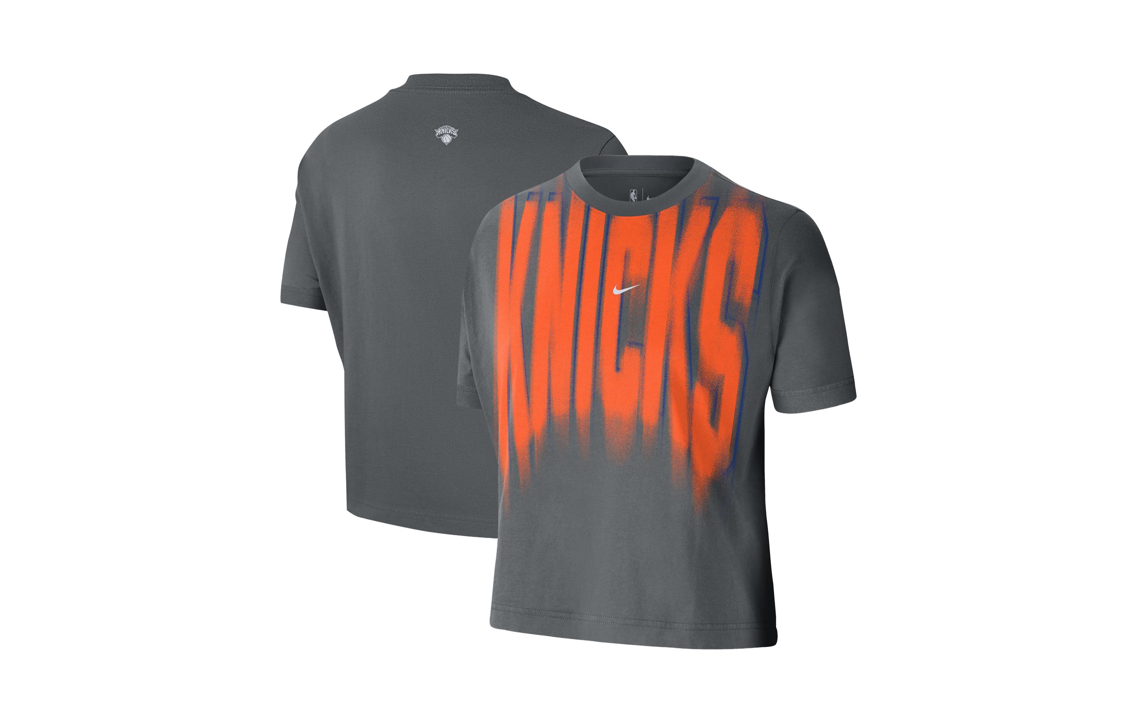 Nike Women's Gray New York Knicks 2026 Game Theather Anthem T-shirt
