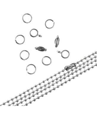 36in 3mm Ball Chain And Findings Jewelry Making Component Set