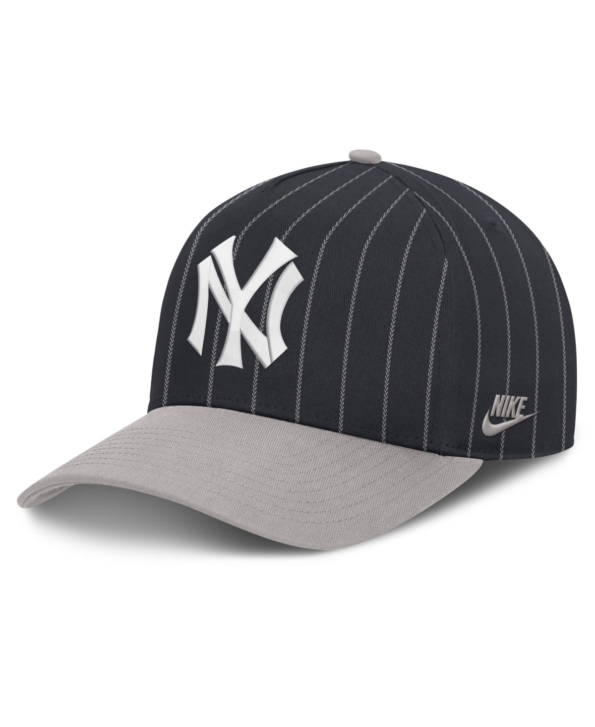 Nike Men's Navy/Gray New York Yankees Cooperstown Rise A-Frame Adjustable Hat - Navy, Gray