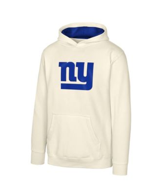 Big Boys' and Girls' Natural New York Giants Prime Pullover Hoodie